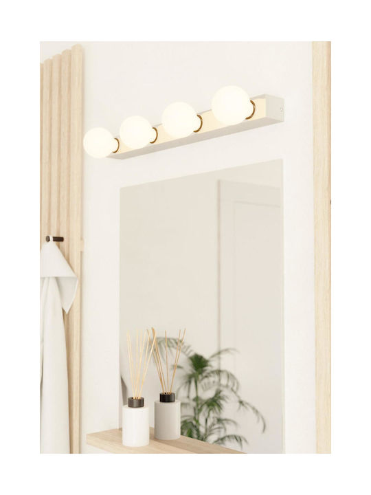 Eglo Guanal Classic Wall Lamp with Socket E27 Silver Width 60cm