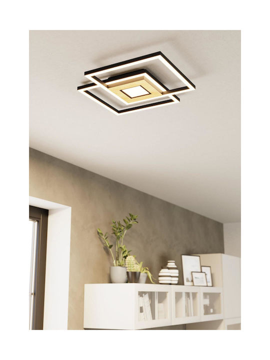 Eglo Marinello Modern Metal Ceiling Light with Integrated LED 48.5pcs Black