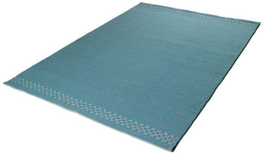 Tapicap Box Border Outdoor Ръчно изработено Килим За външно ползване Правоъгълена Grey / Aqua