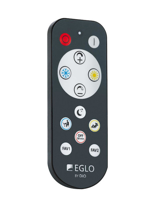 Eglo Gafares Ceiling Mount Light 40.5cm Gold with Integrated LED and Remote Control