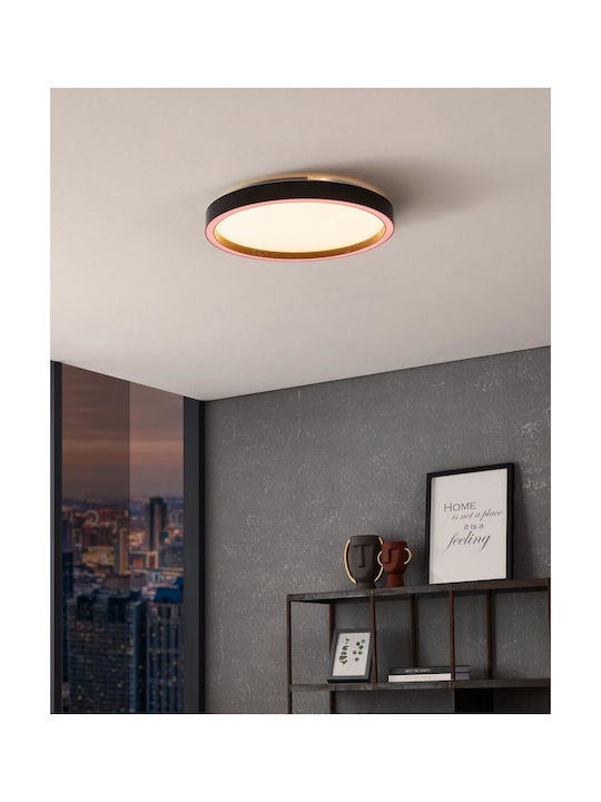 Eglo Montemorelos-Z Classic Metal Ceiling Light with Integrated LED 42pcs Black