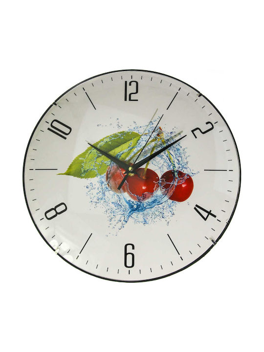 Viosarp Wall Clock Plastic Green Ø30cm