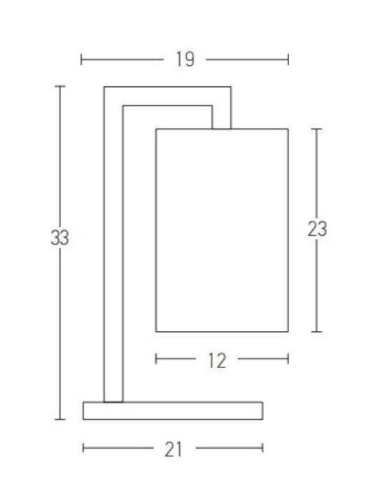 Zambelis Lights Διακοσμητικό Φωτιστικό E27 23x14x33εκ.