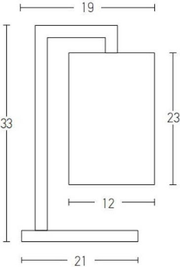 Zambelis Lights Διακοσμητικό Φωτιστικό E27 23x14x33εκ.