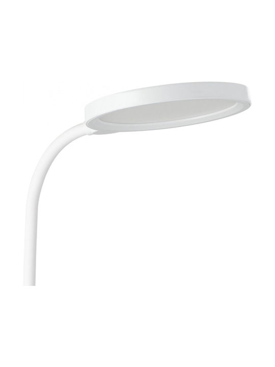 Eglo Brolini Rechargeable LED Office Lamp with Flexible Arm in White Color