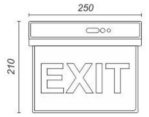 Spot Light LED Exit Emergency Light 1pcs