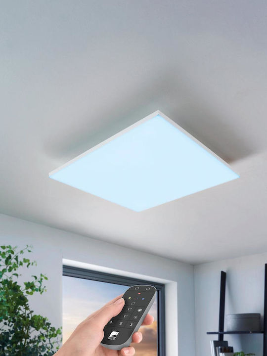 Eglo Turcona Square Recessed LED Panel 32.4W with Warm White Light 2700K 60x60cm
