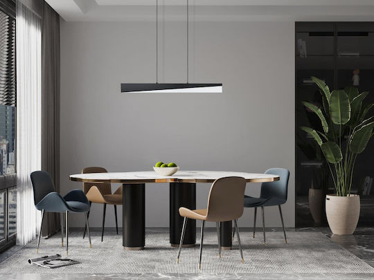 Eglo Isidro Commercial Linear LED Ceiling Light 27W Warm White IP20 Dimmable L79.5xD6cm
