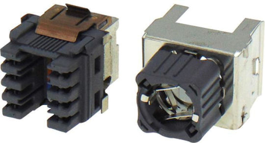 Krone Двойна Мрежова контактна розетка RJ45 без Рамка Тип Cat5 в Бял Цвят 01.075.0012