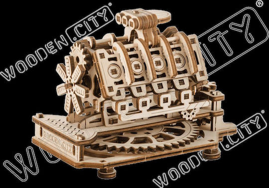 Wooden City Wooden Construction Toy V8 Engine