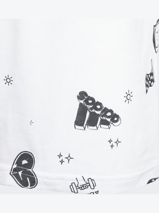 Детска тениска Бял Brand Love