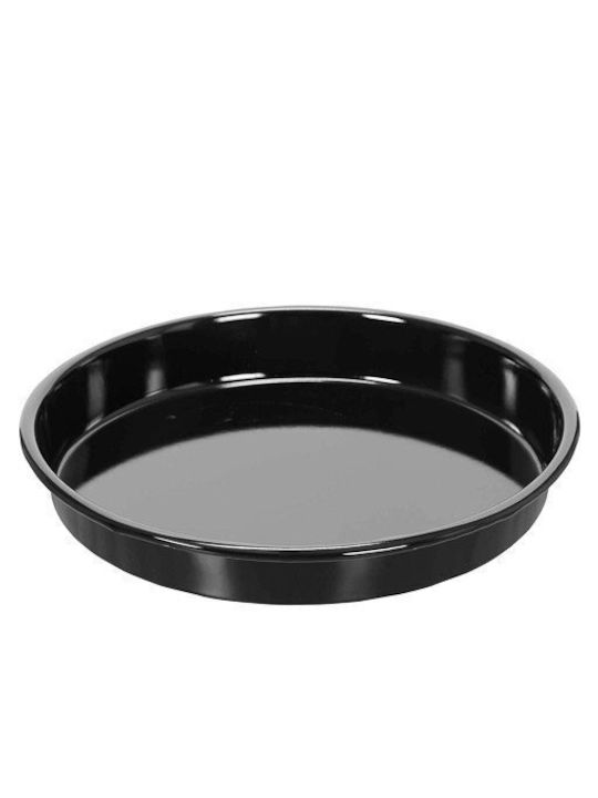 TnS Aluminum Baking Pan with Enamel Interior Coating Black