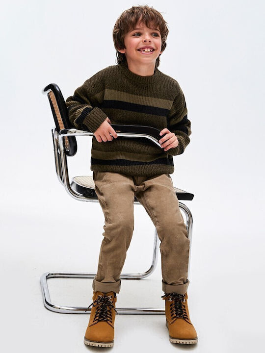 Kids' Sweater Long Sleeve Khaki Romero