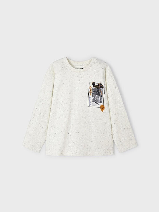 Mayoral Kids Blouse Long Sleeve Ecru