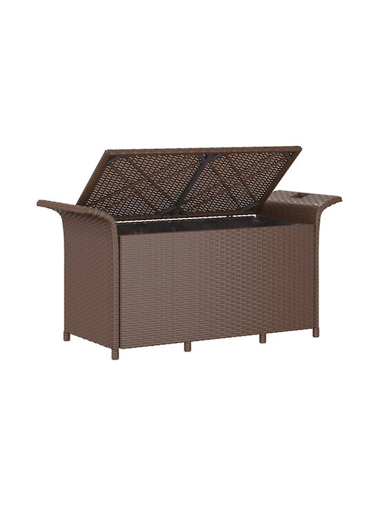 Παγκάκι Εξωτερικού Χώρου Rattan με Μαξιλάρια 116x46x57cm