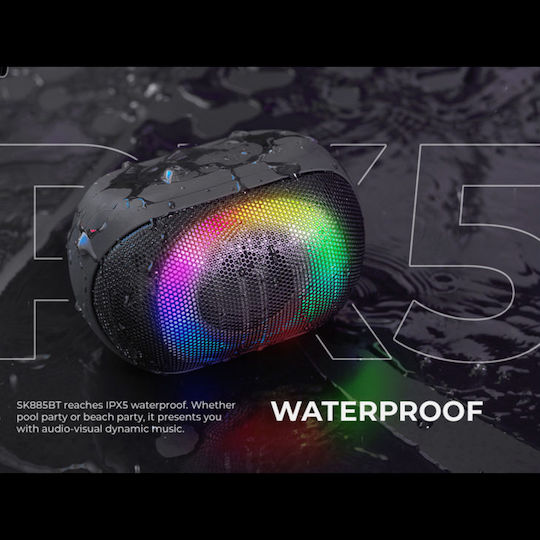 Havit SK885BT Ηχείο Bluetooth 8W με Ραδιόφωνο και Διάρκεια Μπαταρίας έως 11 ώρες Μαύρο