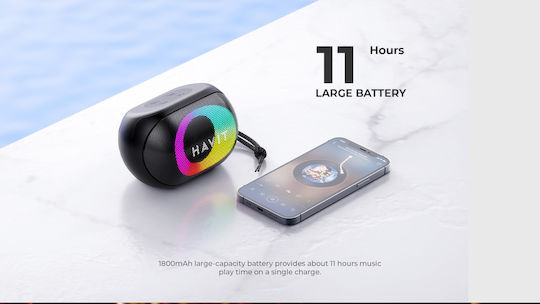 Havit SK885BT Ηχείο Bluetooth 8W με Ραδιόφωνο και Διάρκεια Μπαταρίας έως 11 ώρες Μαύρο