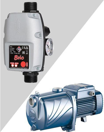 Pedrollo ΜΟΝΤΑΖ 4CPm 80 + BRIO Multistage Single Phase Water Pressure Pump without Container 0.75hp