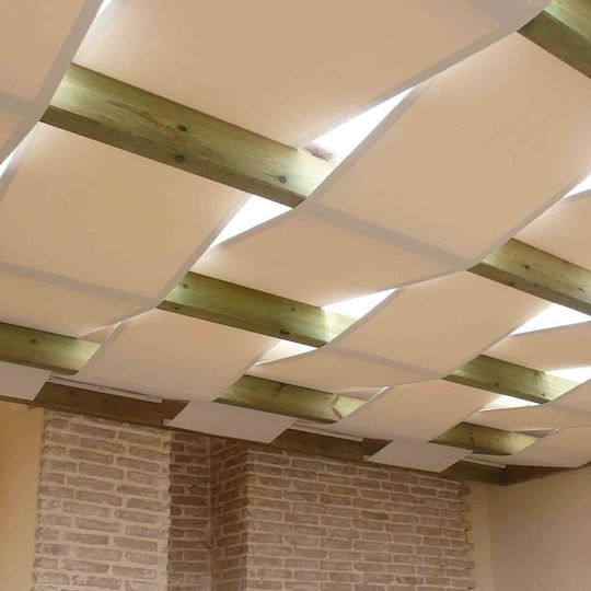 Gartenlaube mit Tuch aus Holz mit Decke 400x500cm