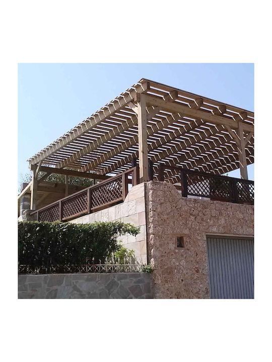 Πέργκολα Κήπου από Ξύλο με Οροφή 400x300cm