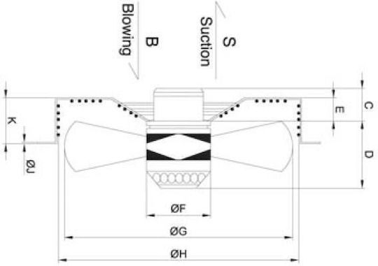 Αξονικός Εξαεριστήρας 4M 400B BHC