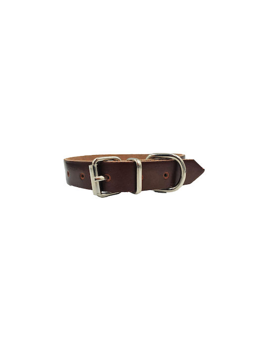 ByLeather Dog Collar 35cm Small Brown