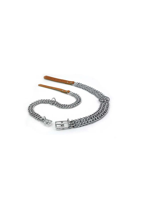 Pet Interest Row Buckle Chains Τριπλή Αλυσίδα σε Ασημί χρώμα