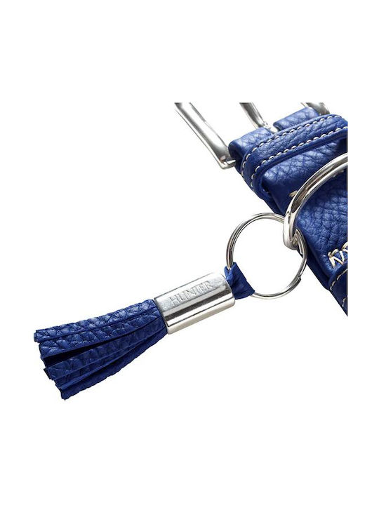 Hunter X Κολάρο Σκύλου Δερμάτινο σε Μπλε χρώμα 18mm x 24 - 32cm