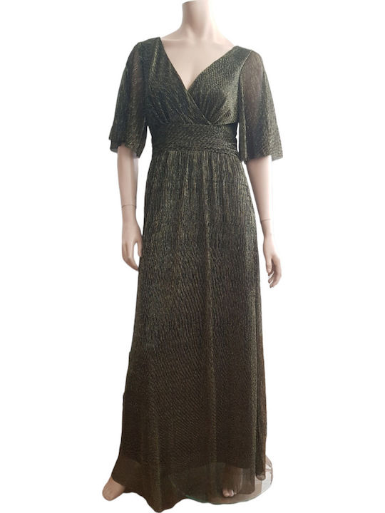 Maxi Kleid für Hochzeit / Taufe Gold