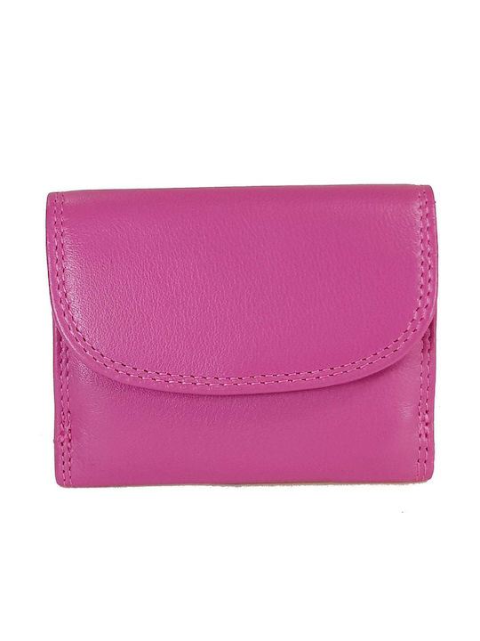 Small Leather Women's Wallet Classic Fuchsia