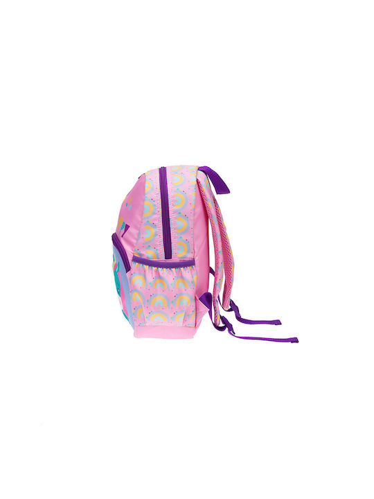 Fisher Price Unicorn Unicorn Σχολική Τσάντα Πλάτης Νηπιαγωγείου με Θήκη για Παγούρι Ροζ 12lt 25 x 15 x 30εκ