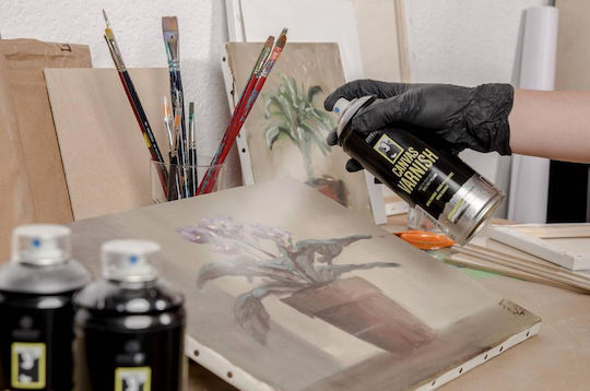 Montana Colors Спрей Полски Canvas Varnish с Сатен Ефект Прозрачен 400мл