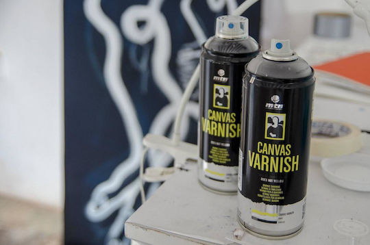 Montana Colors Спрей Полски Canvas Varnish с Сатен Ефект Прозрачен 400мл