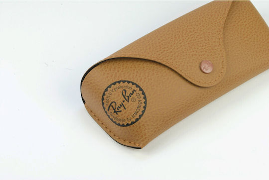Ray Ban Brillentasche Halbhart mit Clip Braun