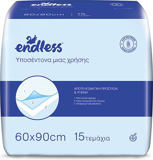 Endless Incontinence Underpads 60x90cm 15pcs 2999050105