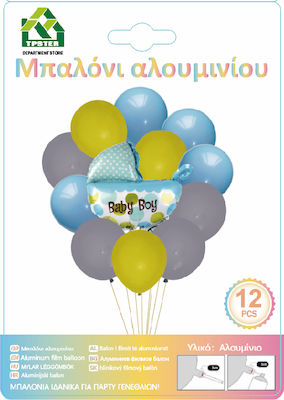 Set of 12 Balloons Foil Birthday-Celebration