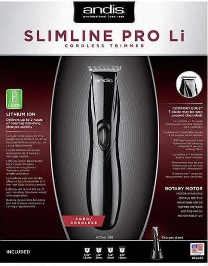 Andis Slimline Pro Li T-Blade Profesională Mașină de Tuns Neagră