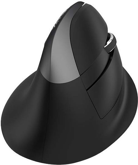 Delux M618Mini Wireless Ergonomic Bluetooth Vertical Mouse Iron Grey