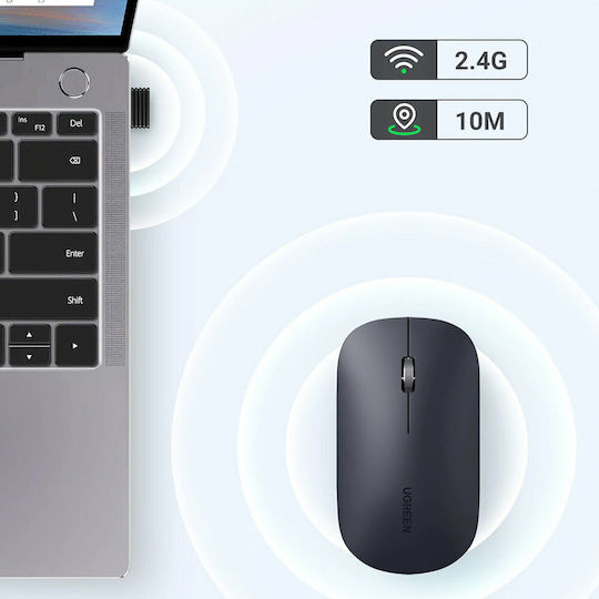 Ugreen MU001 Безжичен Мишка Черен