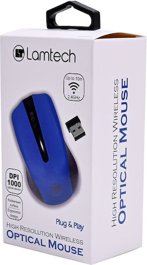 Lamtech LAM021264 Ασύρματο Ποντίκι Μπλε