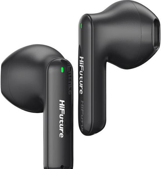 HiFuture Colorbuds 2 Bluetooth Handsfree Ακουστικά με Αντοχή στον Ιδρώτα και Θήκη Φόρτισης Μαύρα