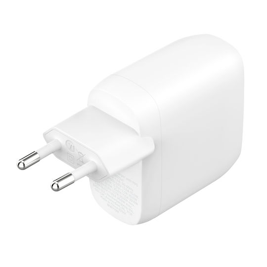 Belkin Charger Without Cable with 2 USB-C Ports 30W Power Delivery Whites (BoostCharge Pro)
