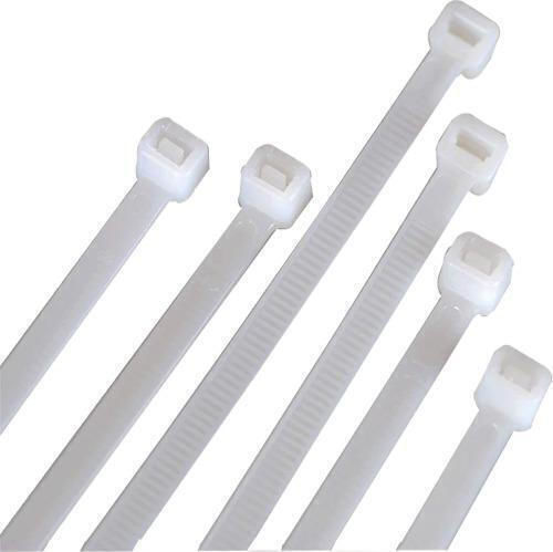 Pack of 100pcs White Plastic Cable Ties 760x10mm 22.03.0117