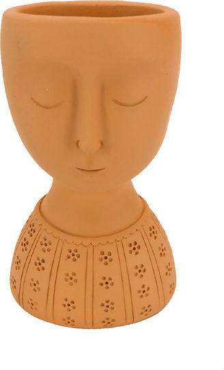 InTheBox Skeptical 3 022128 Plant Pot Polyresin Brown