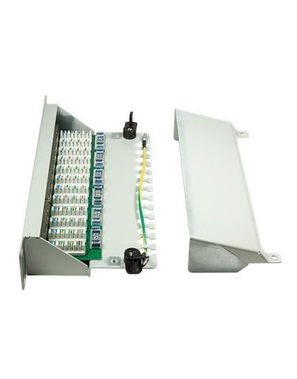 LogiLink Patch Panel Shielded για Rack 10" cat6 Γκρι