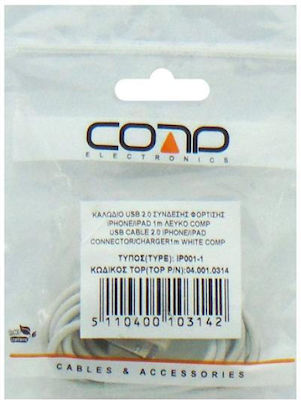 USB to 30-Pin Cable Λευκό 1m (04.001.0314)