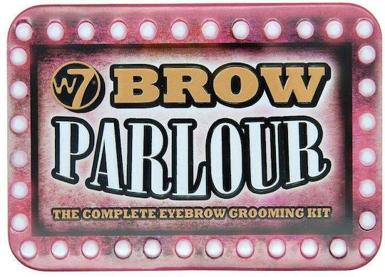 W7 Cosmetics Brow Parlour Paletă Machiaj Pentru Sprâncene Cu Highlighter În Nuanță Castanie 5gr