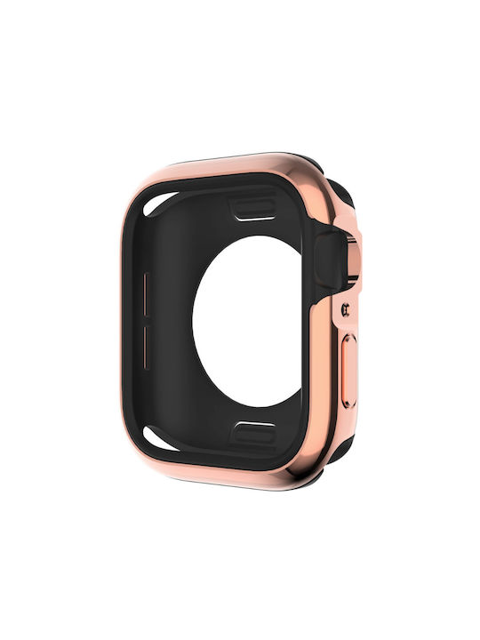 Ringke Switcheasy Odyssey Silicone Case in Rose Gold color for Apple Watch 44mm
