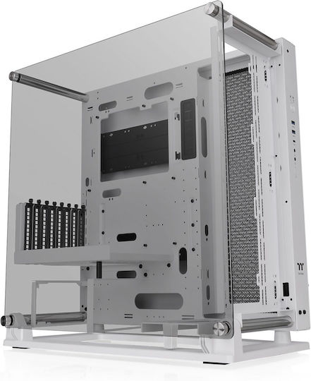 Thermaltake Core P3 TG Pro Gaming Midi Tower Computer Case with Side Window White