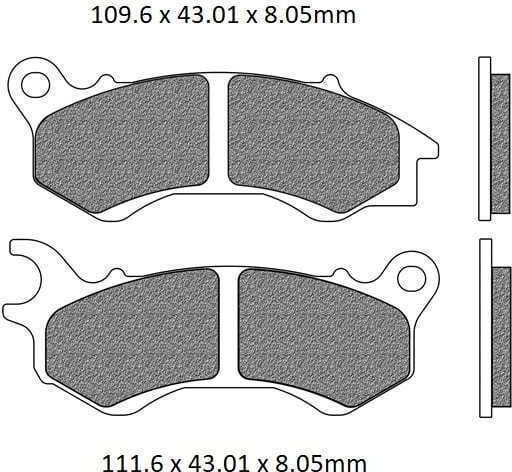 Newfren Motorcycle Brake Pads for Kymco Agility 125